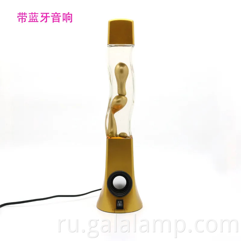 Высококачественная спальня с красочной лавовой лампой и светом